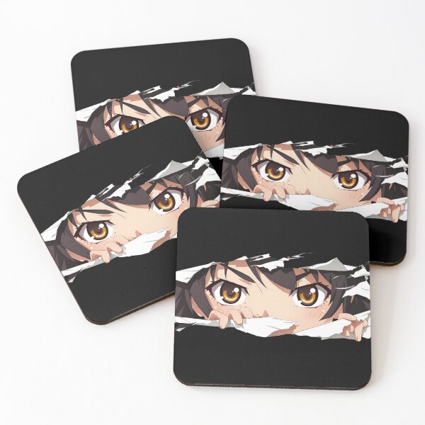 Item preview, Karen Araragi Bakemonogatari Amber Eyes Torn Paper Peek designed and sold by PMartistStudio.