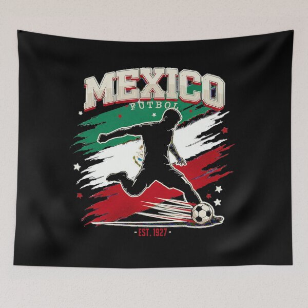 Item preview, Mexico Soccer Flag 2026 designed and sold by QuiteOrbit.