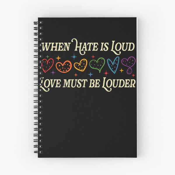 Item preview, Inspirational Quote When Hate Is Loud Love Must Be Louder Motivational designed and sold by elongatedjazz.