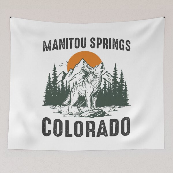 Item preview, Manitou Springs Colorado National Park Wolf Wildlife Nature Lover designed and sold by gunaone-design.
