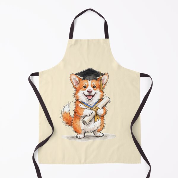 Item preview, Cute Watercolor Corgi Puppy Graduation Class of 2026 Art designed and sold by BreezifyDesignStudio.