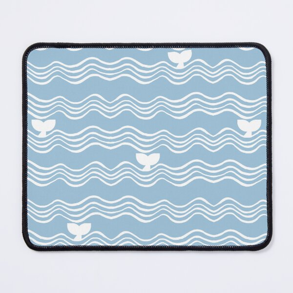 Item preview, Whale watching white on blue designed and sold by Boy and Belugee.