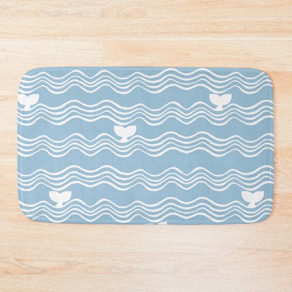 Item preview, Whale watching white on blue designed and sold by Boy and Belugee.