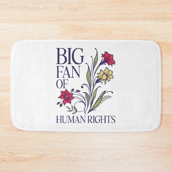 Item preview, Big Fan of Human Rights Funny Floral designed and sold by nosu-art-pod.