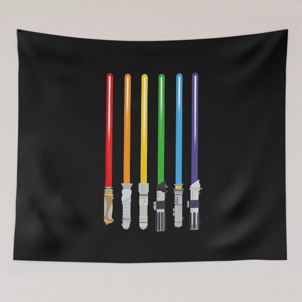 Item preview, Rainbow Energy Blades LGBTQ Pride Flag Sci Fi Design designed and sold by Chaztized.