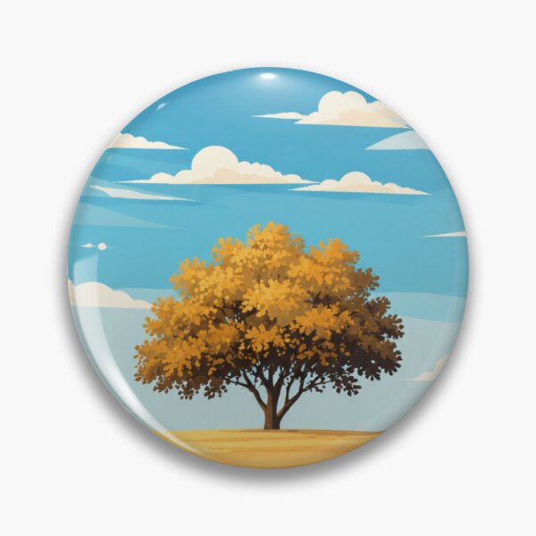 Item preview, Lone Tree Under Blue Skies "Animated" Design For designed and sold by FaisalDesigningStore.