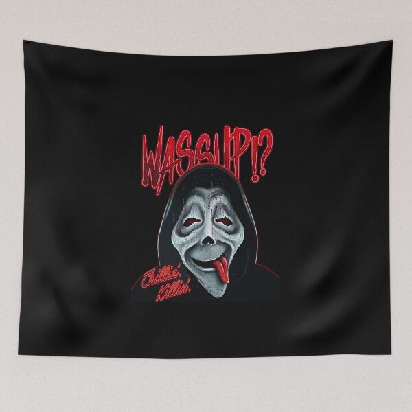 Item preview, Wazzzup! Chillin Killin Scary Movie- Scream Retro Movie designed and sold by JaquelinDach.