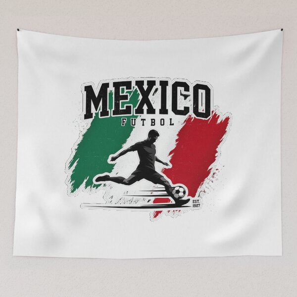 Item preview, Mexico Soccer Pride Flag Football Fan Design  designed and sold by QuiteOrbit.