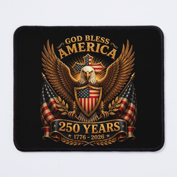 Item preview, God Bless America 1776 2026 250 Years Christian designed and sold by elongatedjazz.
