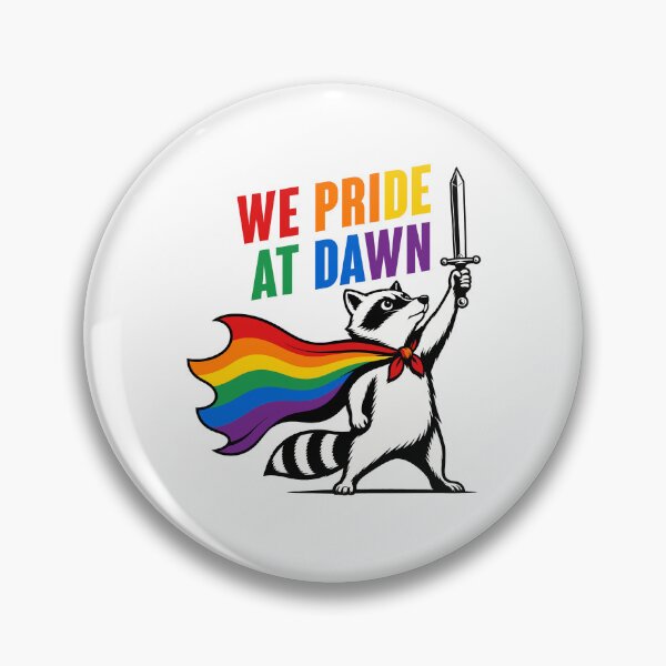 Item preview, We Pride At Dawn Raccoon LGBT Pride Month designed and sold by Randomera.