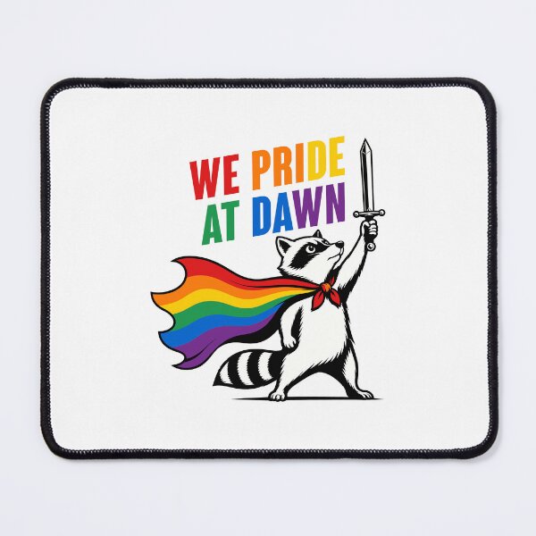 Item preview, We Pride At Dawn Raccoon LGBT Pride Month designed and sold by Randomera.