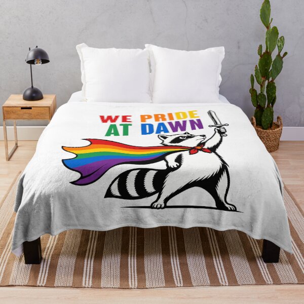 Item preview, We Pride At Dawn Raccoon LGBT Pride Month designed and sold by Randomera.