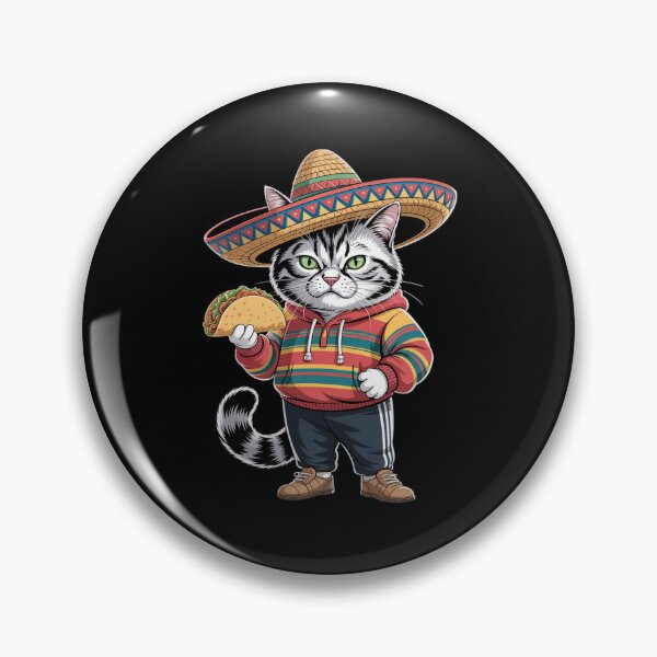 Item preview, Funny Fat Cat Cinco De Mayo designed and sold by AgentJerichoArt.