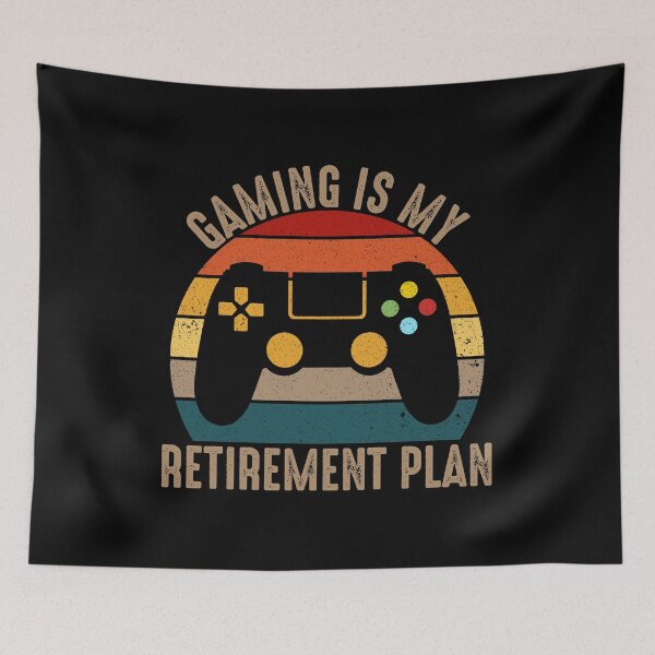 Item preview, Gaming is my retirement plan designed and sold by gunaone-design.