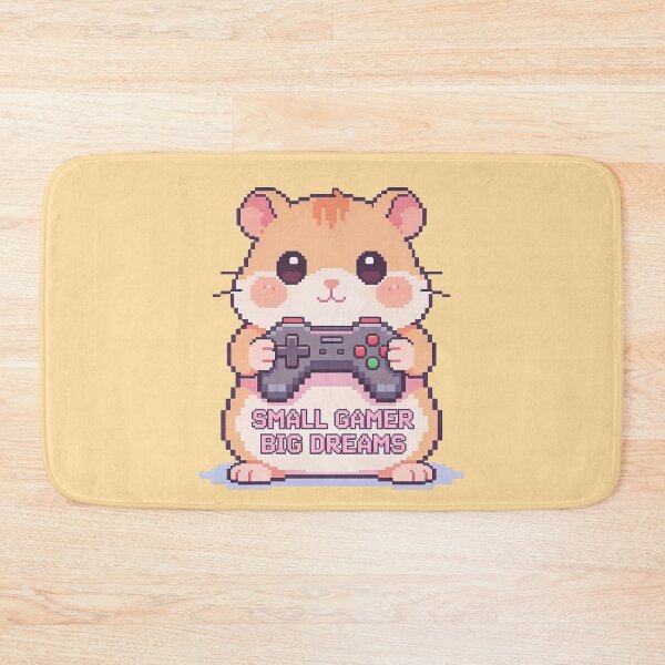 Item preview, Small Gamer Big Dreams - Cute Pixel Art Hamster designed and sold by PotionPixelArt.