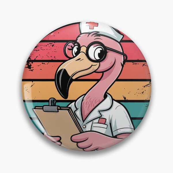 Item preview, Funny Flamingo Lover Nurse Day designed and sold by Rickepritchet.