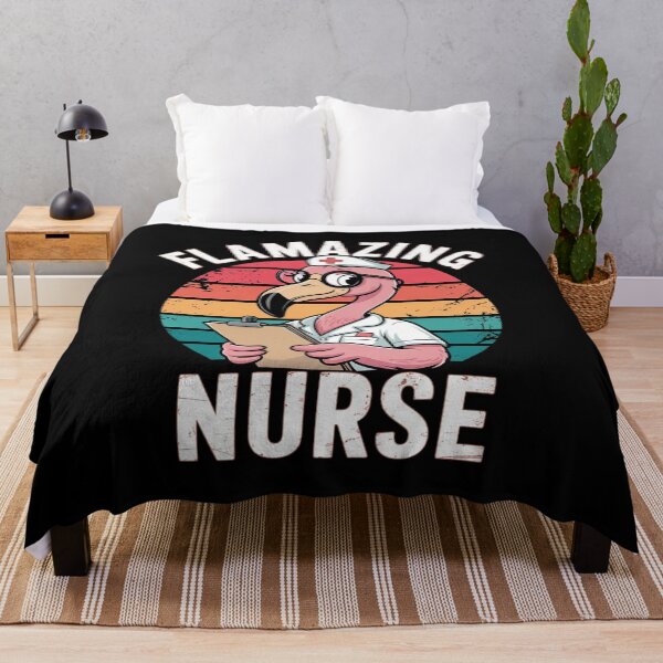 Item preview, Funny Flamingo Lover Nurse Day designed and sold by Rickepritchet.