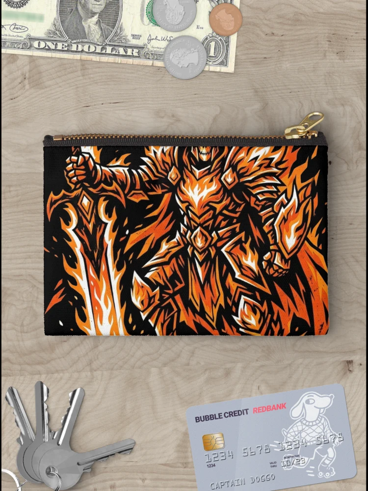 Thumbnail 3 of 4, Zipper Pouch, Hellfire Knight designed and sold by Stickersdevelop.