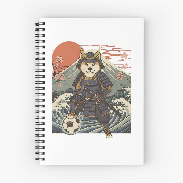 Item preview, Vintage Shiba Inu Samurai Soccer Player Japanese Ukiyo-e Art - Football Fan - Game Supporter Japanese Team designed and sold by BeaverFriends.
