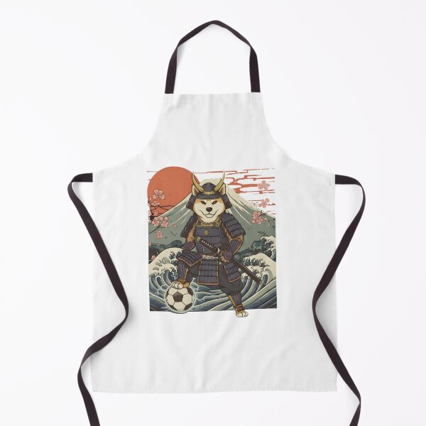 Item preview, Vintage Shiba Inu Samurai Soccer Player Japanese Ukiyo-e Art - Football Fan - Game Supporter Japanese Team designed and sold by BeaverFriends.