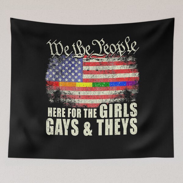 Item preview, LGBT Pride Month Gay Ally Here For The Girls Gays And Theys designed and sold by elongatedjazz.