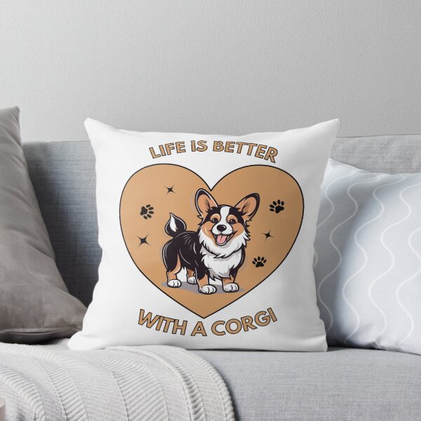 Item preview, Life Is Better With A Corgi Cute Corgi Dog Lover Heart T-Shirt designed and sold by jananinaveen.