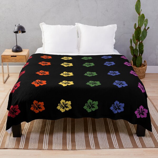 Item preview, Rainbow Hibiscus Flower Pattern designed and sold by Sophie's Favorites.