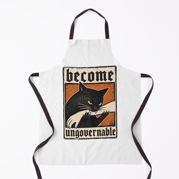 Item preview, Black Cat Biting Hand Become Ungovernable designed and sold by Randomera.