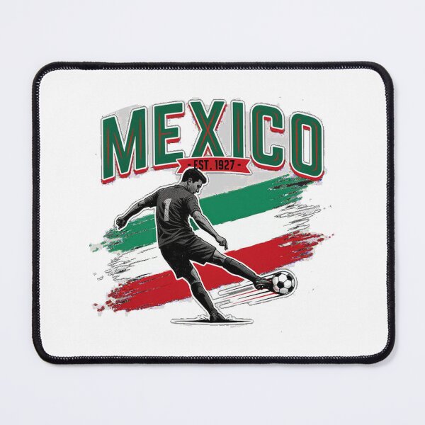 Item preview, Mexican Flag Soccer Player Vintage Sports Fan designed and sold by QuiteOrbit.