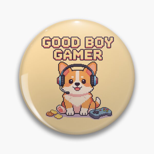 Item preview, Good Boy Gamer - Cute Pixel Art Corgi Dog designed and sold by PotionPixelArt.