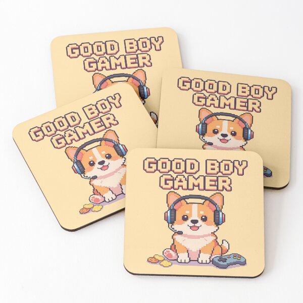 Item preview, Good Boy Gamer - Cute Pixel Art Corgi Dog designed and sold by PotionPixelArt.