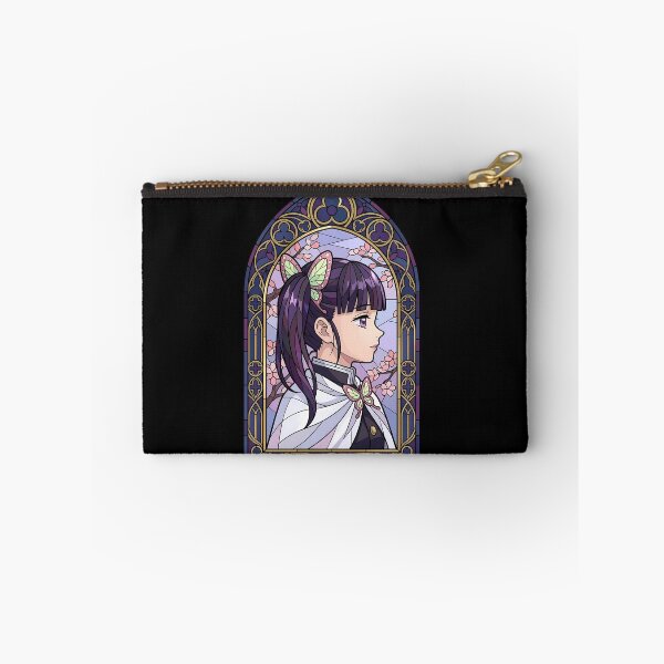 Item preview, Kanao Tsuyuri Demon Slayer Gothic Sakura Stained Glass Window Portrait designed and sold by mildaclairmo.