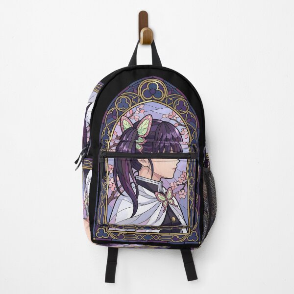 Item preview, Kanao Tsuyuri Demon Slayer Gothic Sakura Stained Glass Window Portrait designed and sold by mildaclairmo.