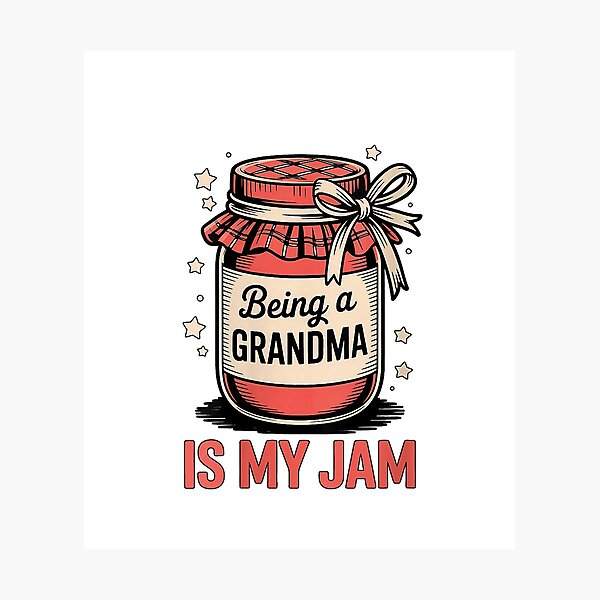 Item preview, Women's Being a Grandma is My Jam Funny Grandparent Family Nonna V-Neck T-Shirt designed and sold by Voila-creative.
