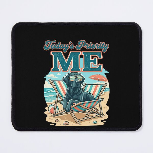 Item preview, Today's Priority: ME - Relaxed Lab in Sunglasses on the beach designed and sold by Sonofwilliam.