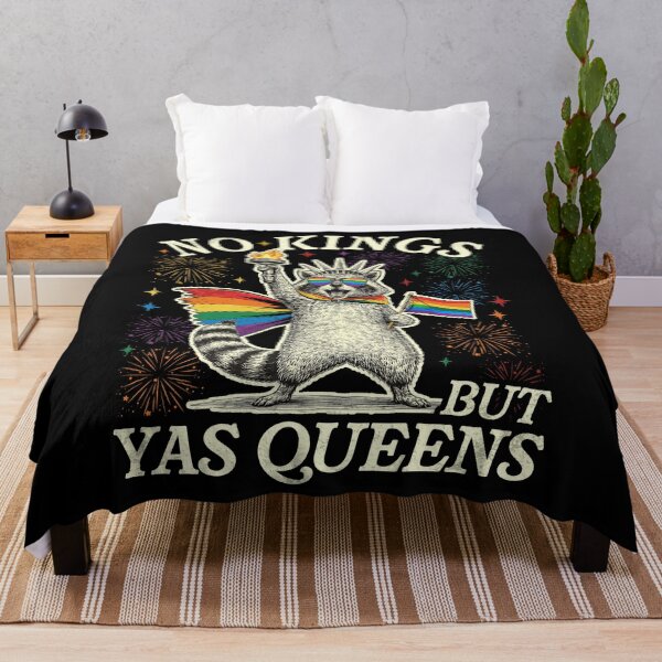 Item preview, no kings but yas queen raccoon funny LGBT designed and sold by elongatedjazz.