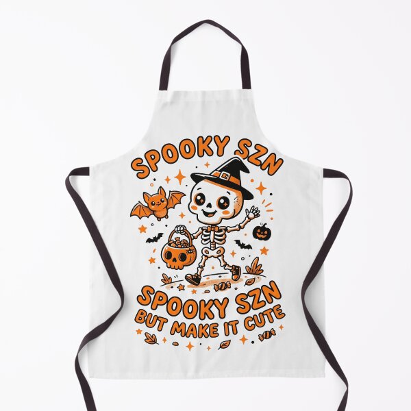 Item preview, Cute Skeleton Halloween Shirt — Spooky Szn But Make It Cute Kawaii Doodle Halloween Gift designed and sold by MaynyStudio.