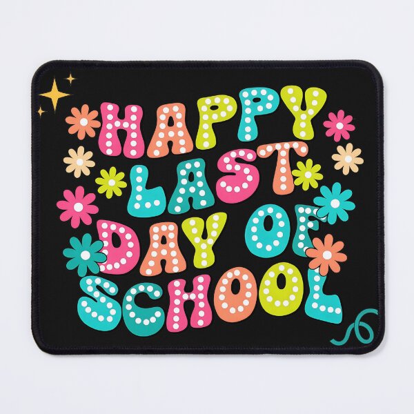 Item preview, Last Day of School Retro Bubble Flower designed and sold by ActuallyVen.