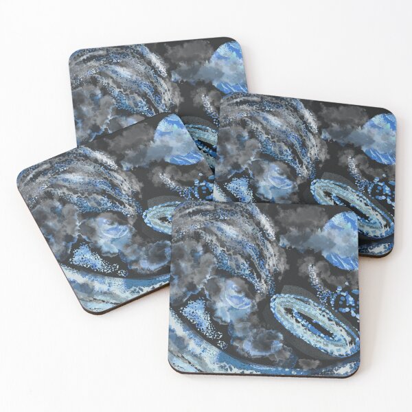 Item preview, Astral Bright Blue Galaxy designed and sold by marigold corner design.