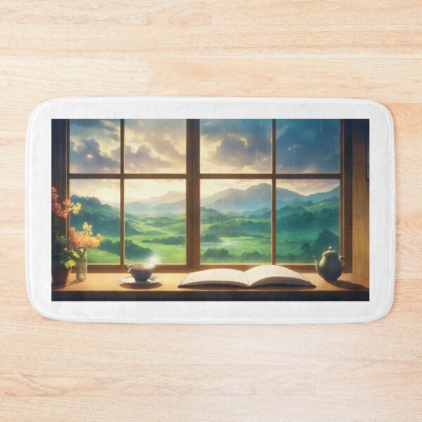 Item preview, Rainy Day Reverie — Cozy Anime Window Scene designed and sold by middelight-luna.