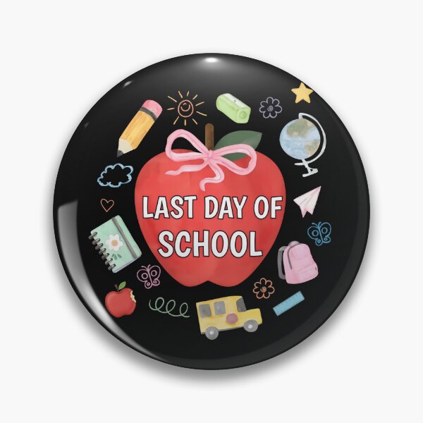 Item preview, Last Day of School Apple Cute Watercolor designed and sold by ActuallyVen.