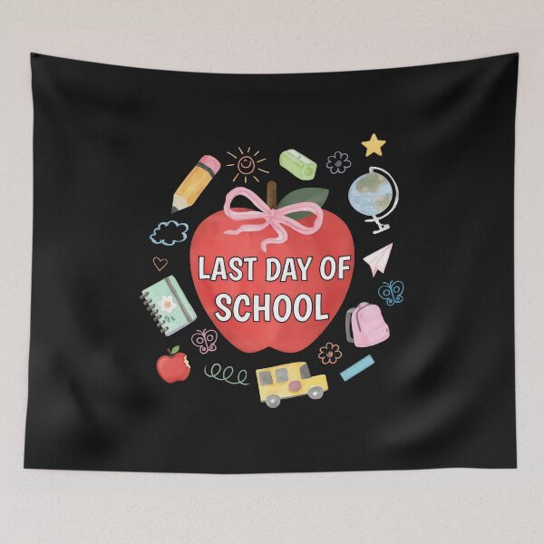 Item preview, Last Day of School Apple Cute Watercolor designed and sold by ActuallyVen.