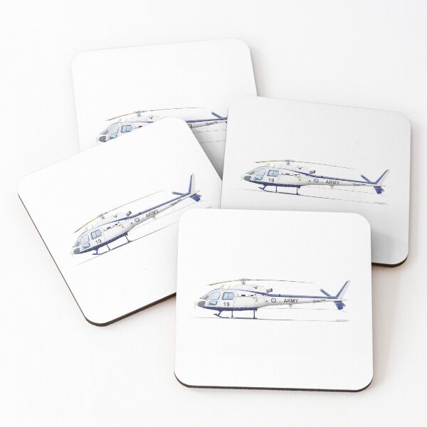 Item preview, EUROCOPTER AS350 B A22-019 ARMY 2023 designed and sold by Grubby Fingers Aircraft Illustration.
