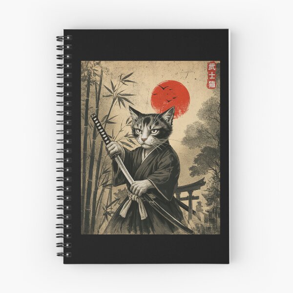 Item preview, Samurai Cat Vintage Japanese designed and sold by charoen-design.