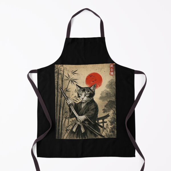 Item preview, Samurai Cat Vintage Japanese designed and sold by charoen-design.
