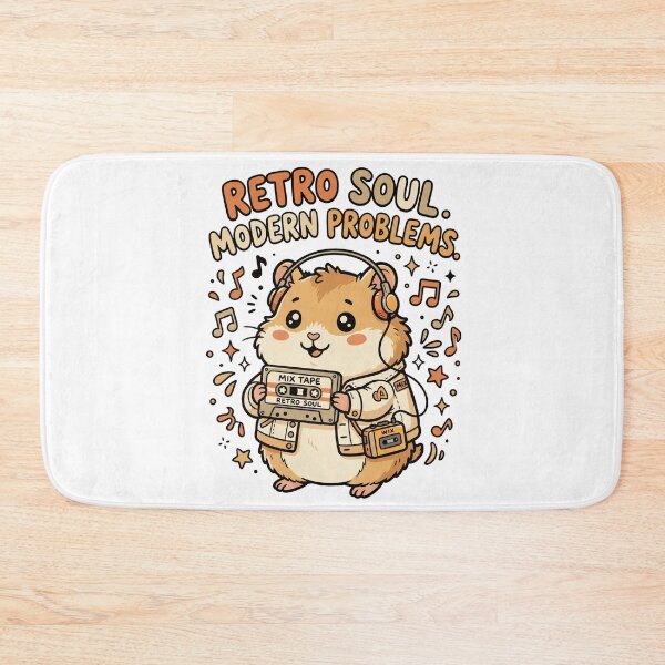 Item preview, Cute Hamster Retro Soul Modern Problems Shirt — Kawaii Doodle Cassette Tape Vintage Music Gift designed and sold by MaynyStudio.
