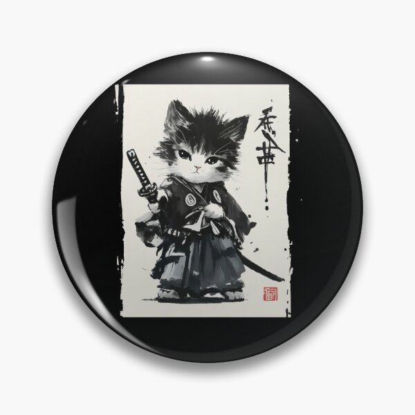 Item preview, Retro Samurai Cat Japan designed and sold by charoen-design.