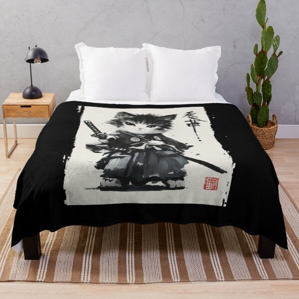 Item preview, Retro Samurai Cat Japan designed and sold by charoen-design.