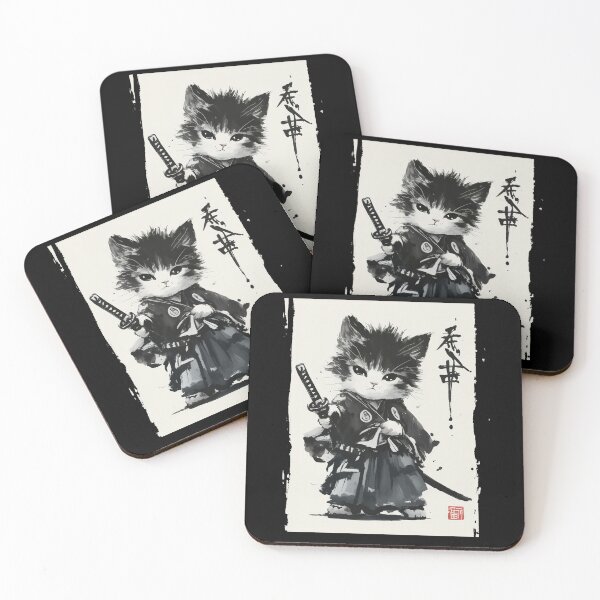 Item preview, Retro Samurai Cat Japan designed and sold by charoen-design.