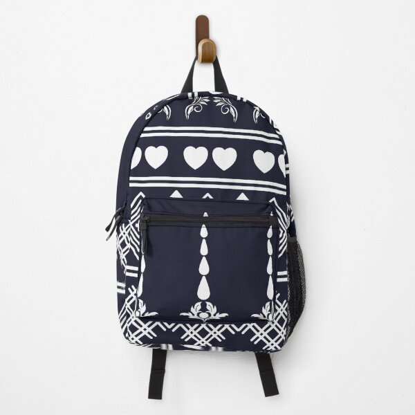 Item preview, Classic Indigo and White Geometric Folk Art designed and sold by AjjimaJKM.
